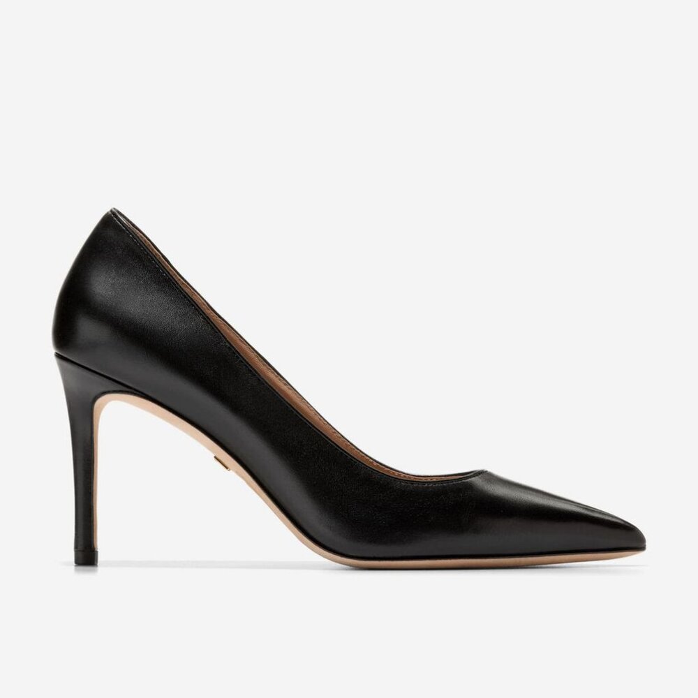 Cole Haan Women's Mckeyla Pumps 85MM in French Black Calf Size 7
